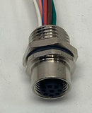 Woodhead / Brad Connectivity 8R8J30E03C3003 M12 8P Female Receptacle-4