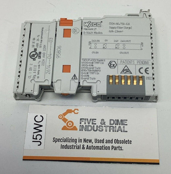 Wago 750-626 PLC Supply Filler Module