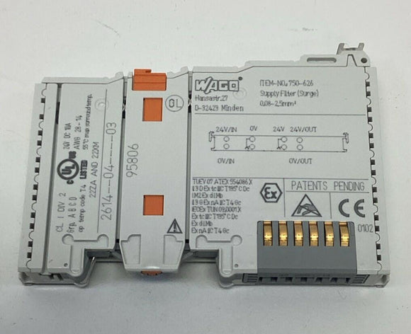 Wago 750-626 PLC Supply Filler Module