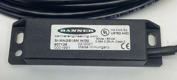 Banner SI-MAGB1SM Safety Switch Kit w/ SIMAG1MM 807144 / 807126 30VAC/ 60VAC