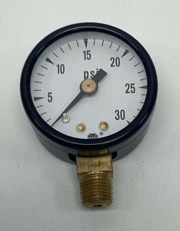 Ametek USG  166327 1-1/2" 30 PSI Gauge, Brass 1/8" NPT Lower Middle - 0