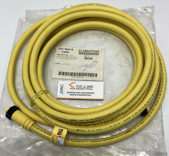TPC Wire & Cable CL25E07F020 Super-Trex Mini 16/5 Male/ Female 20Ft