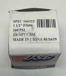 Ametek USG 166323 1-1/2" 160 PSI Gauge Brass 1/8" NPT Rear Center-6