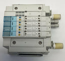 SMC SY3300-5U1 4-Bank Pneumatic Valve Manifold 24VDC Coil-2