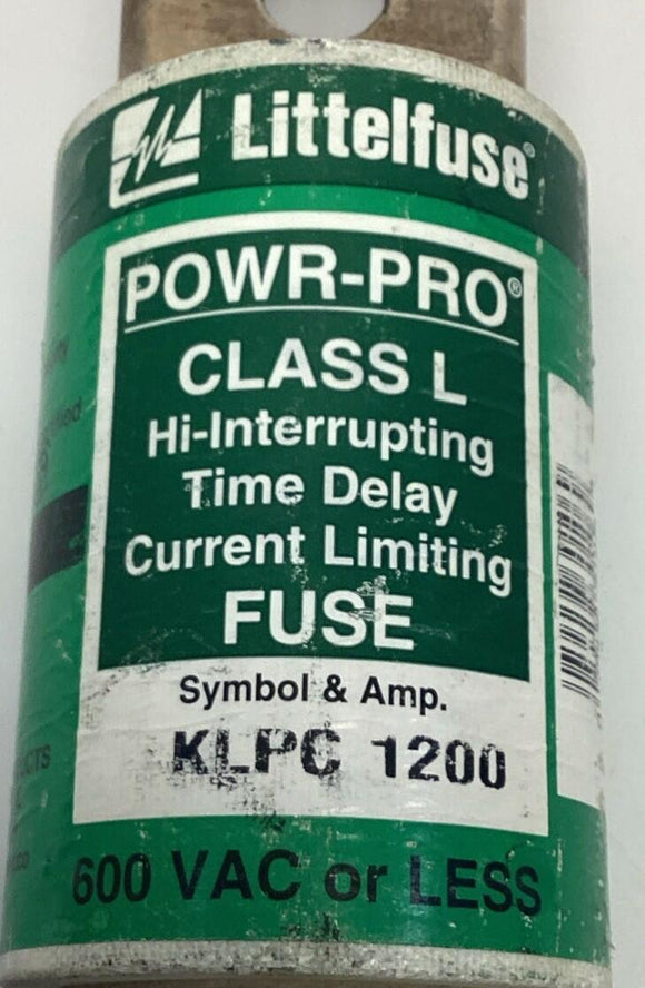 Littelfuse KLPC-1200 POWR-PRO Class L Time Delay Fuse 600V, 1200 Amp