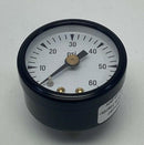 Ametek USG 166321 1-1/2" 60 PSI Gauge Brass 1/8" NPT Center Rear-4