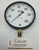 Ametek USG 005563A 4-1/2" 300 PSI Gauge Brass 1/4" NPT Lower Middle-1