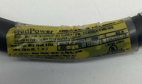 Brad Woodhead CC4030K17M0100 4-Pole Male / Female Power Extension 1300640453