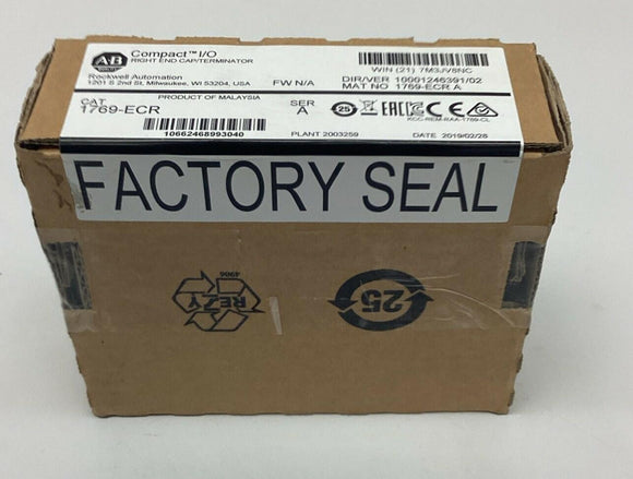 Allen Bradley 1769-ECR Ser A Compact I/O Right End Cap Factory Sealed