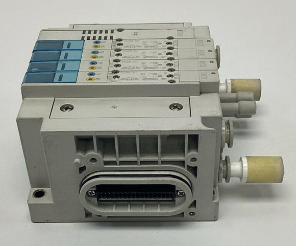 SMC SY3300-5U1 4-Bank Pneumatic Valve Manifold 24VDC Coil