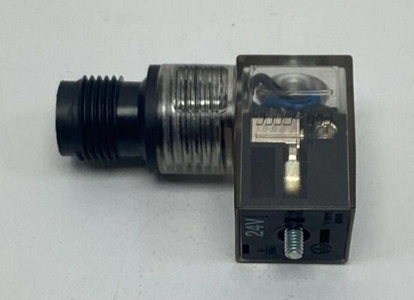 Festo MSSD-EB-24-LED-M12-SA / 186581 Solenoid Plug to M12 3-Pin