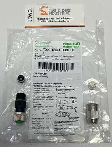 Murr 7000-12601-0000000 M12 4-Pin Female Axial Field Connector