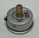 Wika 4270801 2-1/2" -30INHG- 160 PSI Gauge Brass 1/4" NPT Center Back Middle-4
