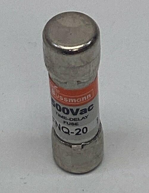 Bussmann FNQ-20 20A Time Delay Tron Fuse 500VAC, FNQ20 (Pack of 10)