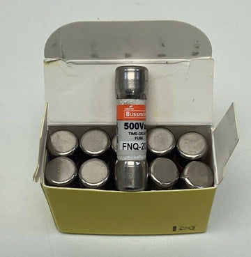 Bussmann FNQ-20 20A Time Delay Tron Fuse 500VAC, FNQ20 (Pack of 10) - 0