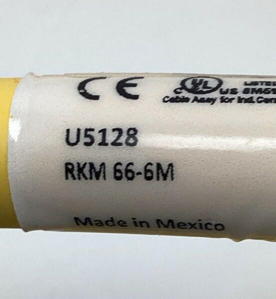 Turck RKM 66/6M / U5128 6-Pin Female Minifast Cable 6-Meters