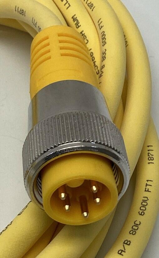 Turck RYM RKM 56-4M/S3090 MiniFast Cordset U2-18872, 5-Wire 4 Meters