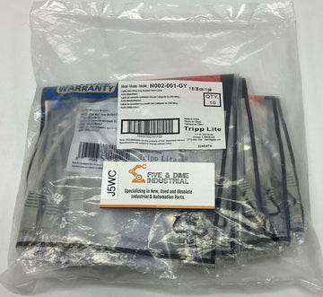 Tripp Lite N002-001-GY Cat5e 350MHz New Patch Cable - Gray 1ft (10-Pack)