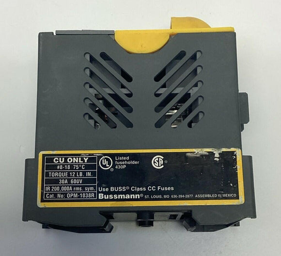 Bussmann OPM-1038R Optima DIN Mount Fuse Holder 30-Amp 600V