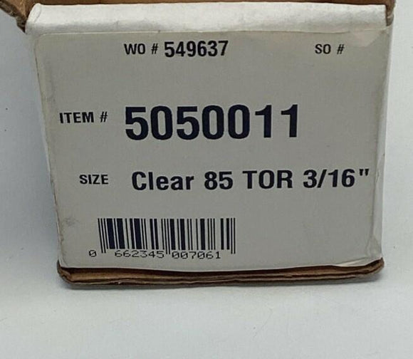 Fenner 5050011 Polyurethane O-Ring Twisted Belt 3/16" x 10" w/ S-Hooks (50-Pack)