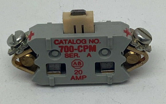 Allen Bradley 700-CPM Ser. A Control Relay Contact Cartridge 20-Amp NIB