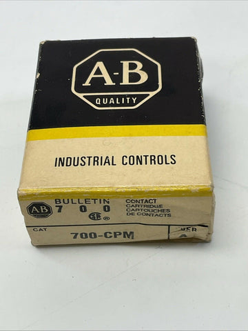 Allen Bradley 700-CPM Ser. A Control Relay Contact Cartridge 20-Amp NIB