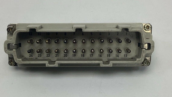 Amphenol C146-10B024-002-1 24-Pin Female Connector Insert w/ Hood