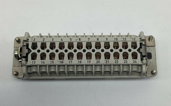 Amphenol C146-10B024-002-1 24-Pin Female Connector Insert w/ Hood