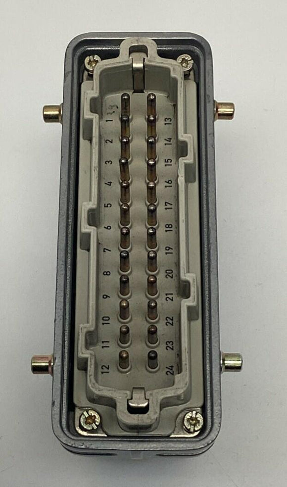 Amphenol C146-10B024-002-1 24-Pin Female Connector Insert w/ Hood