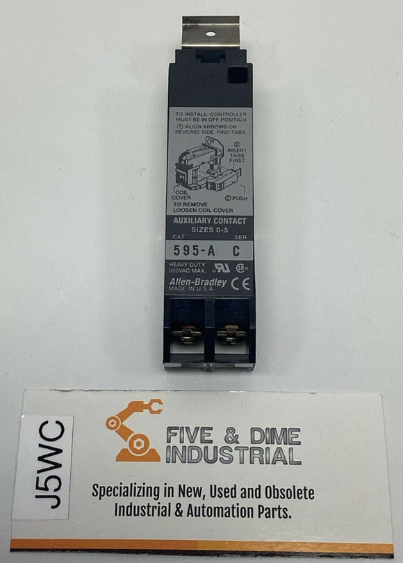 Allen Bradley 595-A Auxiliary Contact 1-N.O. for NEMA Size 0-5 NIB
