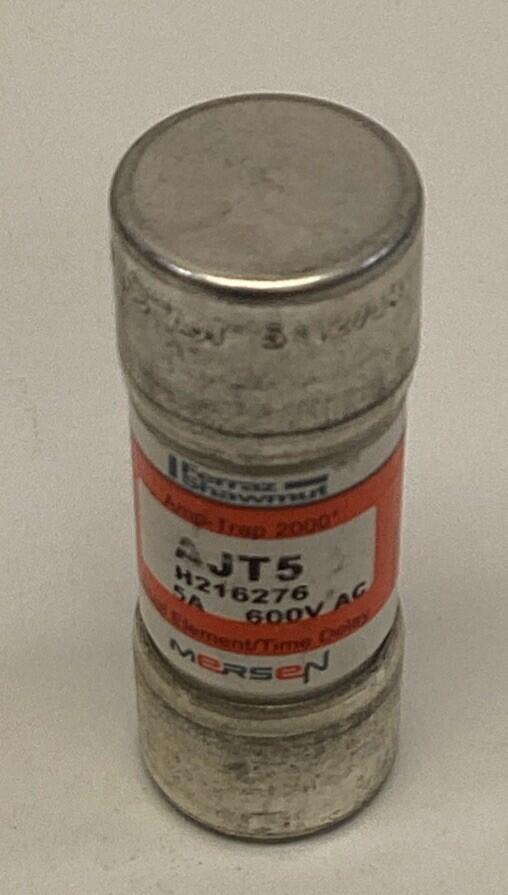 Mersen AJT5 Dual Element, Time Delay fuses 5-Amp 600VAC (Lot of 2)