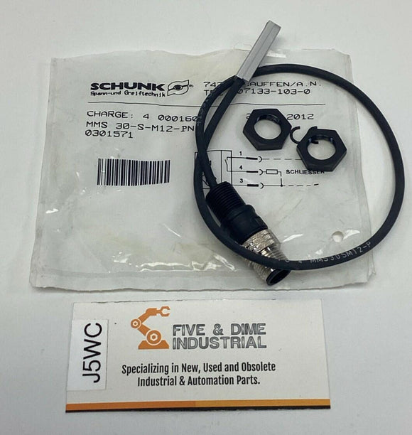 Schunk 0301571 / MMS-30-S-M12-PNP Magnetic Switch Sensor
