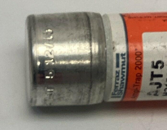 Mersen AJT5 Dual Element, Time Delay fuses 5-Amp 600VAC (Lot of 2)