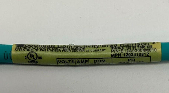 Brad Woodhead 1203410812 / E12A03004M010 M12, 4P XC to DC M/MFE Cable