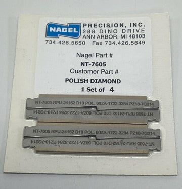 Nagel Precision NT-7605 Polish Diamond Honing Blade (Set of 4) - 0