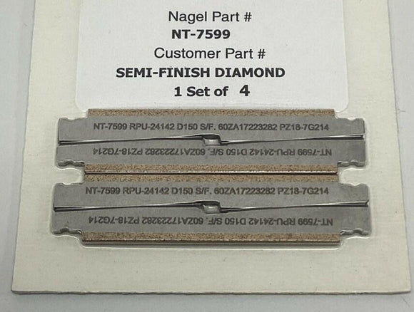 Nagel Precision NT-7599 Semi-Finish Diamond Honing Blade (Set of 4)