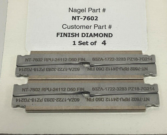 Nagel Precision NT-7602 Finish Diamond Honing Blade (Set of 4)