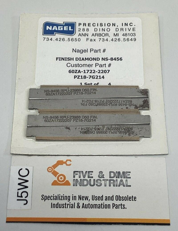 Nagel Precision NS-8456 Finish Diamond Honing Blade (Set of 4)