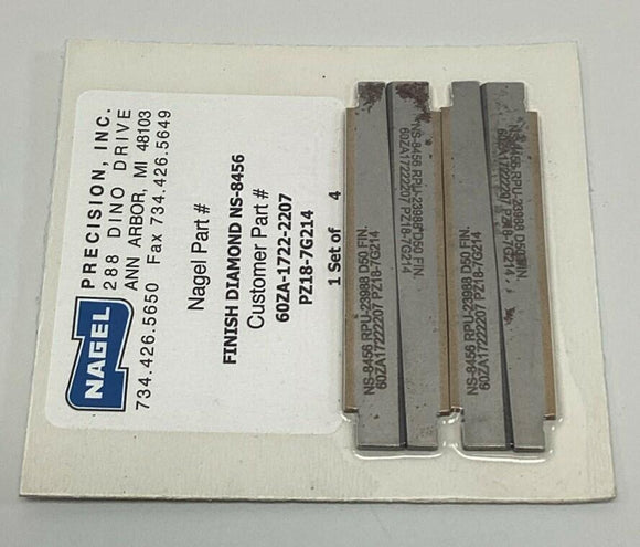Nagel Precision NS-8456 Finish Diamond Honing Blade (Set of 4)