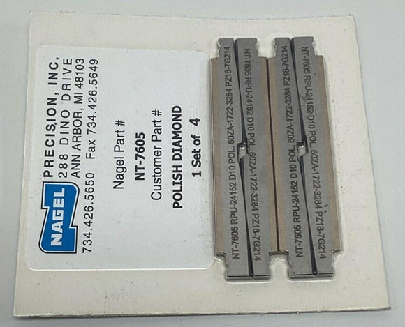 Nagel Precision NT-7605 Polish Diamond Honing Blade (Set of 4)