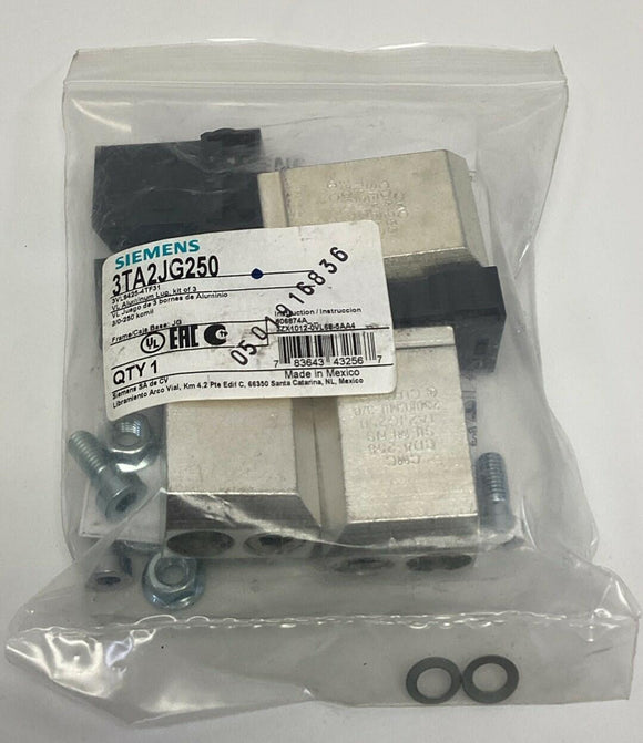 Siemens 3TA2JG250 3-Pole Aluminum Lug Kit 3/0