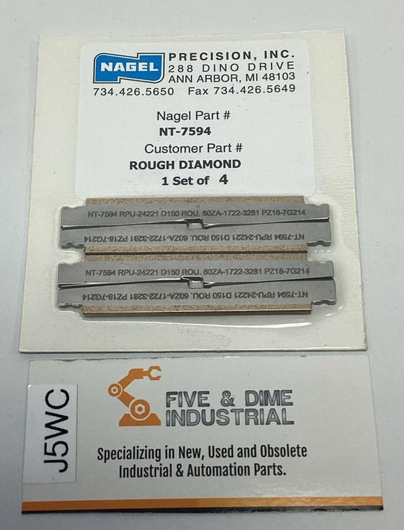Nagel Precision NT-7594 Rough Diamond Honing Blade (Set of 4)