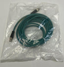 Woodhead Brad E12A06004M050 CAT6A Ethernet Connection Cable 5-Meter, M12-5