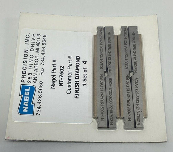 Nagel Precision NT-7602 Finish Diamond Honing Blade (Set of 4)