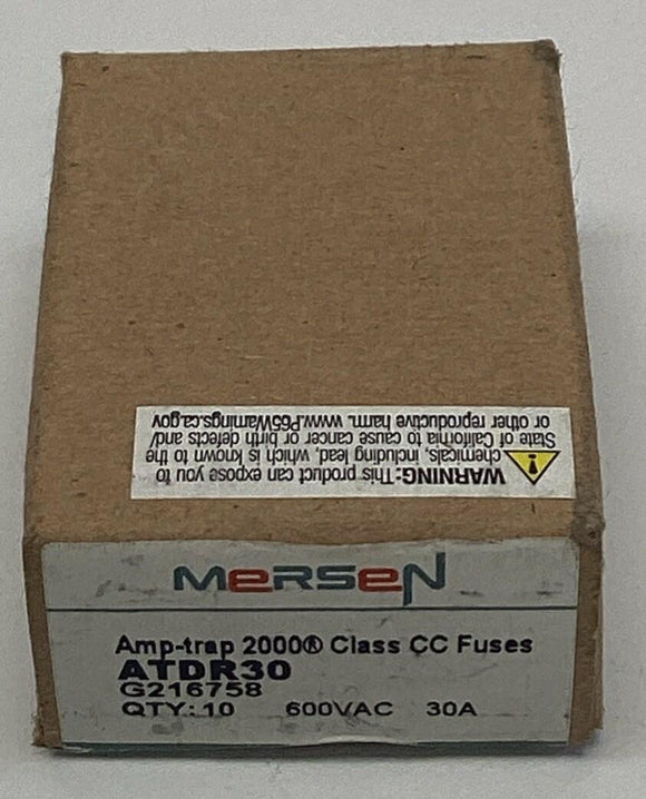 Mersen ATDR30 Amp-trap Class CC 30-Amp 600VAC Fuses (10-Pack)