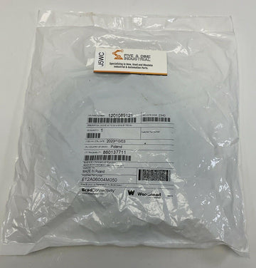 Woodhead Brad E12A06004M050 CAT6A Ethernet Connection Cable 5-Meter, M12