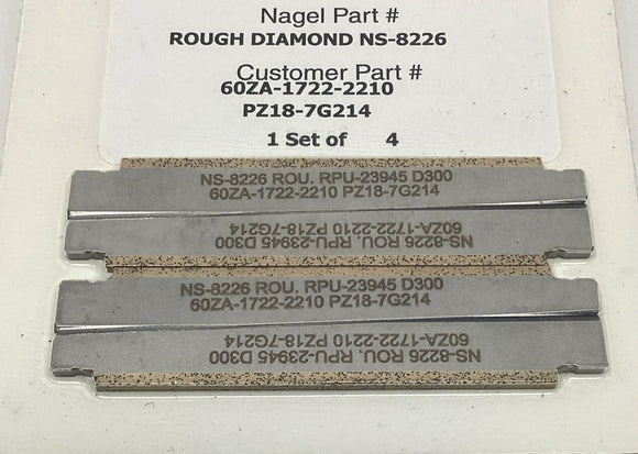 Nagel Precision NS-8226 Rough Diamond Honing Blade (Set of 4)