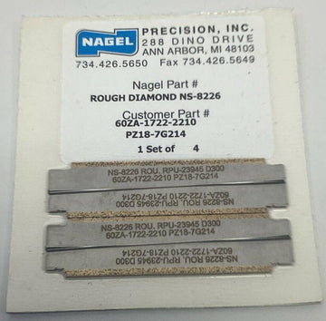 Nagel Precision NS-8226 Rough Diamond Honing Blade (Set of 4) - 0