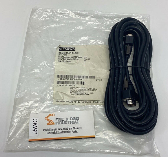 Siemens 6ES7901-0BF00-0AA0 Simatic Connector Cable 5-Meter, 9-Pin