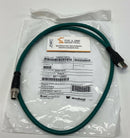 Woodhead Brad E26E06021M010 CAT6A Ethernet Connection Cable 1-Meter, M12-1